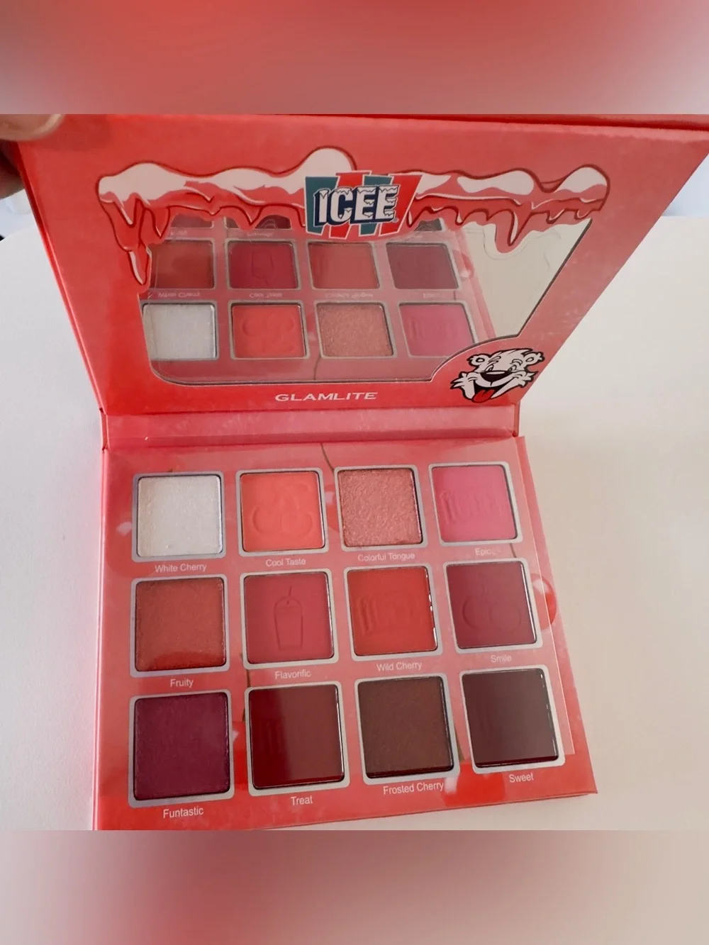 New Glamlite x ICEE Cherry Eyeshadow Palette
